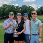 Ava Merrill with her family. All will attend the Augusta National Women's Amateur.